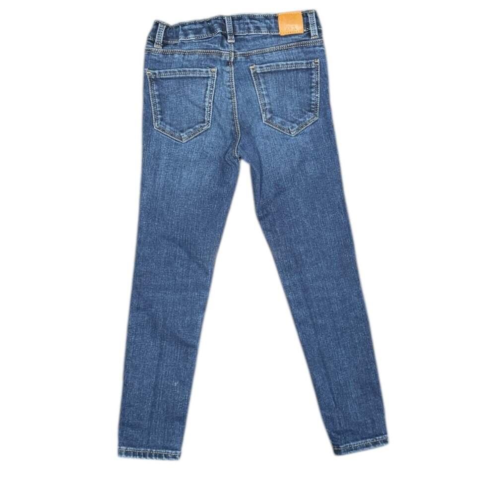 Zara Kids Girls Medium Wash Skinny Jeans with Adjustable Waist - Picture 2 of 2